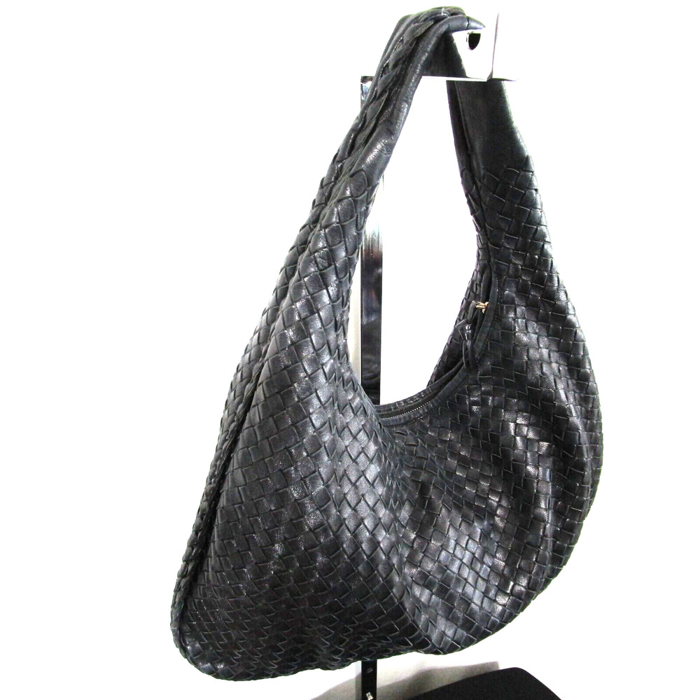 Bottega Veneta Black Woven Intrecciato Nappa Medium Size Purse - Picture 3 of 16